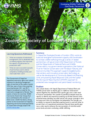 Case Study: Zoological Society of London in Nepal