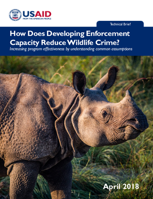 How Does Developing Enforcement Capacity Reduce Wildlife Crime?