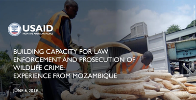 Webinar Recording: Building Capacity for Law Enforcement and Prosecution of Wildlife Crime Experience From Mozambique