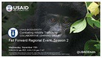 In Spring 2023, the USAID Combating Wildlife Trafficking (CWT) Collaborative Learning Group launched the Fail Forward video case competition. This competition gave participants across the globe an opportunity to unpack and embrace failure as a learning opportunity, contributing to a more effective approach to combating wildlife trafficking. The CWT Collaborative Learning Group hosted two webinars to hear from the winners on learning and innovation born from failure. In this webinar, winning teams from Latin America and the Caribbean and Africa share their stories.