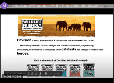 Webinar Wildlife Friendly Enterprise Network