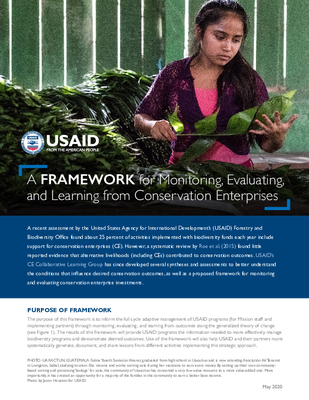 A Framework for Monitoring, Evaluating, and Learning from Conservation Enterprises