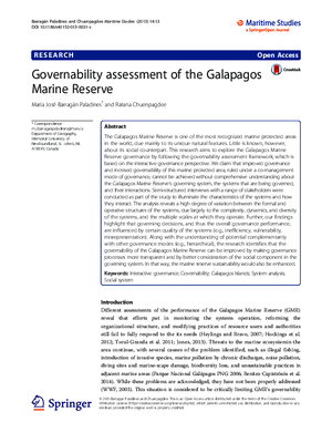 Assessment of Recreational Fishery in the Galapagos Marine Reserve: Failures and Opportunities