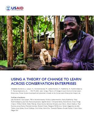 Using a Theory of Change to Learn Across Conservation Enterprises Posters