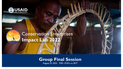 Conservation Enterprise Impact Lab 2022 : Using a Theory of Change to Learn Across Conservation Enterprises Webinar Presentation