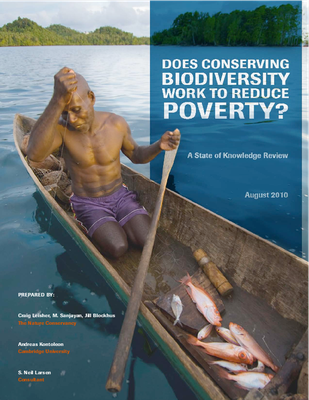 Does Conserving Biodiversity Work to Reduce Poverty: A State of Knowledge Review