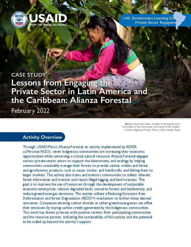 Case Study: Lessons from Engaging the Private Sector in Latin America ...