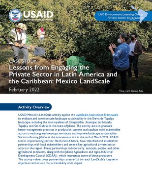 Case Study: Lessons from Engaging the Private Sector in Latin America and the Caribbean: LandScale