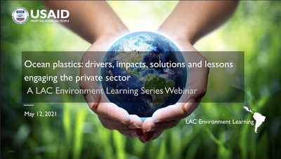 Ocean Plastics: Drivers, Impacts, Solutions, and Lessons Engaging the Private Sector Webinar