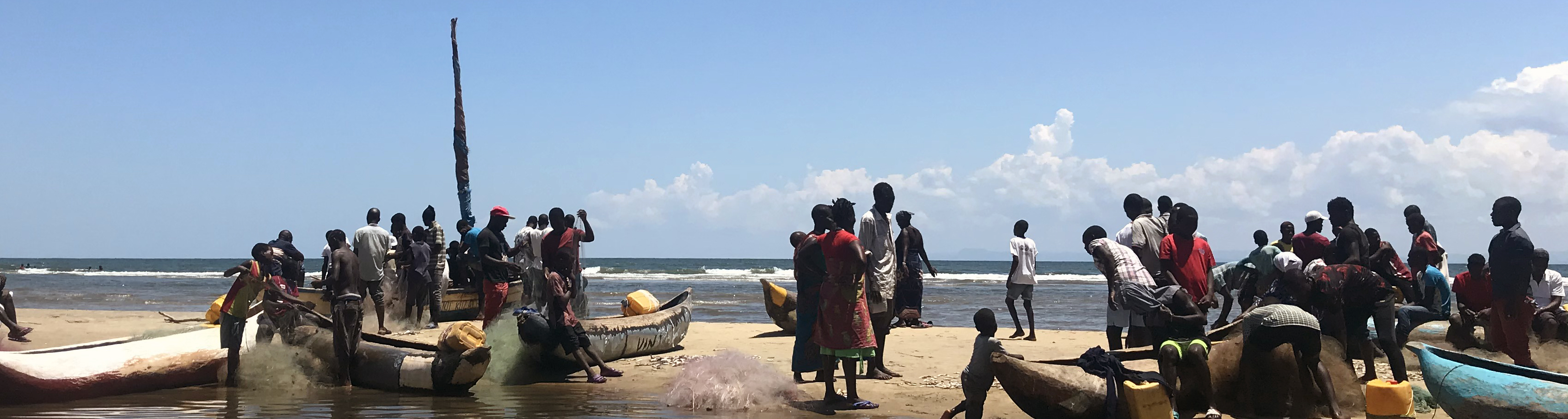 Fishers from Lifuwu Village, Malawi, on Lake Malawi. Credit Teal Guetshow.