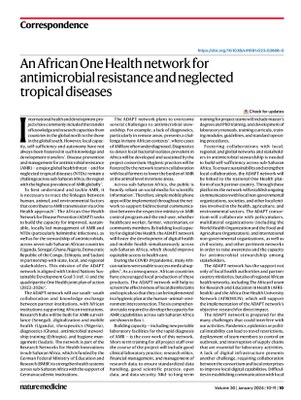 An African One Health Network for Antimicrobial Resistance and Neglected Tropical Diseases