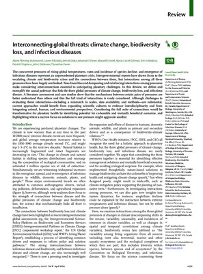 Interconnecting Global Threats: Climate Change, Biodiversity Loss, and Infectious Diseases