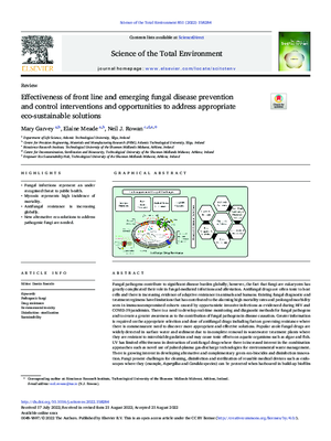 Effectiveness of Front Line and Emerging Fungal Disease Prevention and Control Interventions and Opportunities to Address Appropriate Eco-Sustainable Solutions