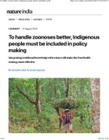 To Handle Zoonoses Better, Indigenous People Must be Included in Policy Making