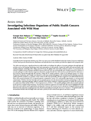 Investigating Infectious Organisms of Public Health Concern Associated with Wild Meat