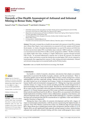 Towards a One Health Assessment of Artisanal and Informal Mining in Benue State, Nigeria