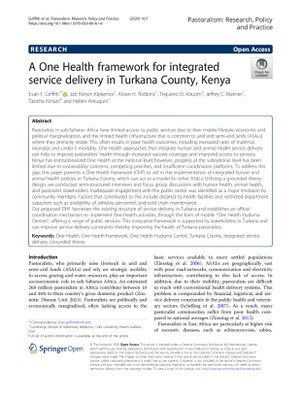 A One Health Framework for Integrated Service Delivery in Turkana County, Kenya