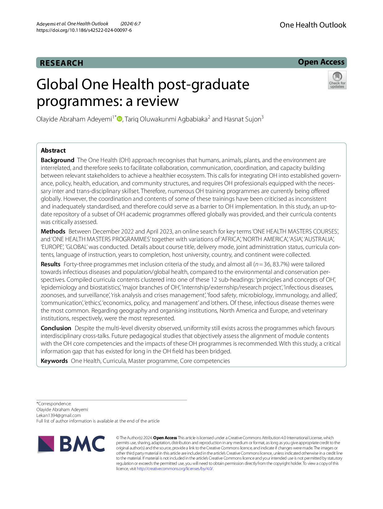 Global One Health Post Graduate Programmes A Review USAID