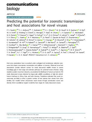 Predicting the Potential for Zoonotic Transmission and Host Associations for Novel Viruses