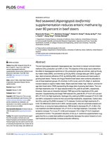 Red Seaweed (Asparagopsis taxiformis) Supplementation Reduces Enteric Methane by Over 80 Percent in Beef Steers