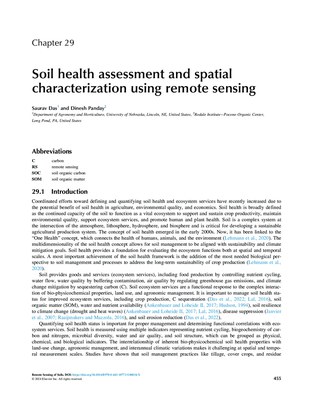 Soil Health Assessment and Spatial Characterization using Remote Sensing