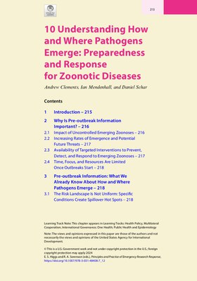 Understanding How and Where Pathogens Emerge: Preparedness and Response for Zoonotic Diseases