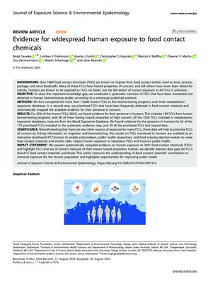 Evidence for Widespread Human Exposure to Food Contact Chemicals