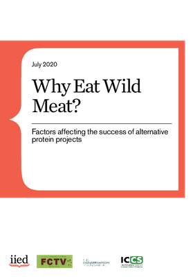 Why eat wild meat? Factors affecting the success of alternative protein projects