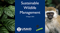 USAID's Wild Meat Collaborative Learning Group is hosting a four-part webinar series. The fourth webinar in this series explores the Sustainable Wildlife Management (SWM) Programme and its approach toward sustainable wild meat governance. The webinar includes presentations from Julia Fa, CIFOR and David Mansell-Moullin, Global Communication Coordinator for the SWM Programme.