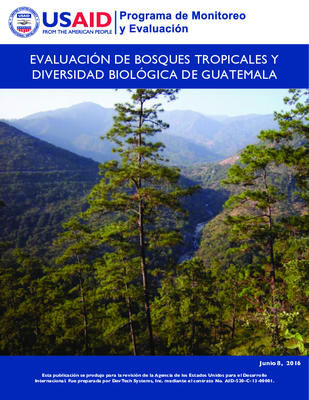 Evaluacion de Bosques Tropicales y Diversidad Biologica de Guatemala