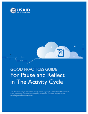 Good Practices Guide for Pause and Reflect
