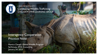 In 2022, Global Wildlife Program published a Guidance Note on the Lessons Learned and Good Practices in Strengthening National Inter-Agency Coordination to Combat Wildlife Trafficking. This webinar shares findings from the report across five key themes necessary for effective inter-agency coordination: membership, governance, communication, resources, and effectiveness.