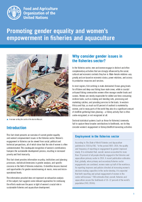 Promoting Gender Equality and Women’s Empowerment in Fisheries and Aquaculture