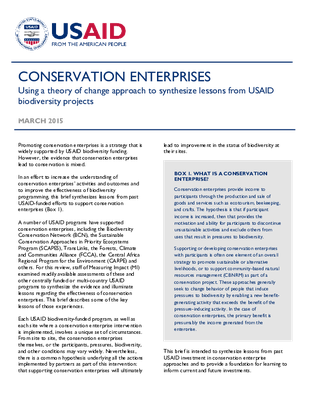 Conservation Enterprises Brief