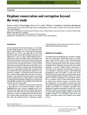 Elephant conservation and corruption beyond the ivory trade 