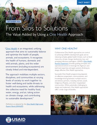 From Silos to Solutions: The Value Added by Using a One Health Approach