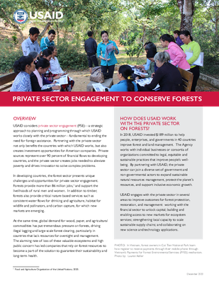 Private Sector Engagement to Conserve Forests