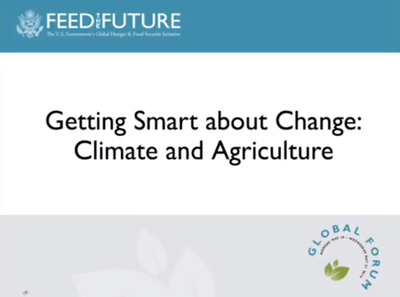 Getting Smart About Change: Climate and Agriculture