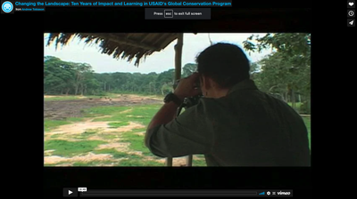 Video: Changing the Landscape- Ten Years of Impact and Learning in USAID's Global Conservation Program