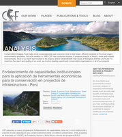 Fortalecimiento de capacidades institucionales para la aplicación de herramientas económicas para la conservación en proyectos de infraestructura - Peru