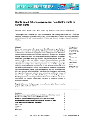 Rights-based fisheries governance: from fishing rights to human rights