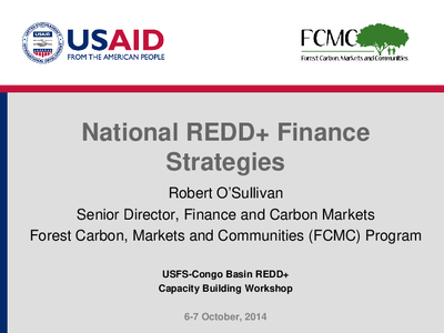 National REDD+ Finance Strategies