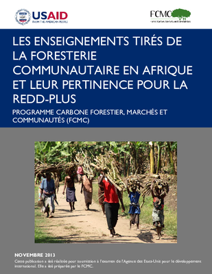  Las enseignements tirés de la foresterie communauraire en Afrique et leur pertinence pour la REDD-plus