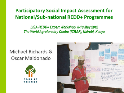 Participatory Social Impact Assessment for National/Sub-National REDD+ Programmes