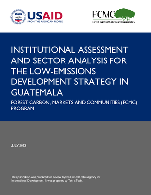 Institutional Assessment and Sector Analysis for the Low-Emissions Development Strategy in Guatemala
