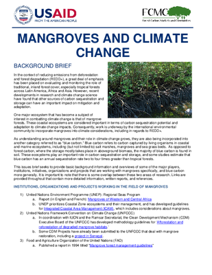 Issues Brief: Mangroves and Climate Change