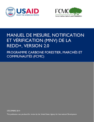 Manuel de mesure, notification et verification (MNV) de la REDD+ version 2.0