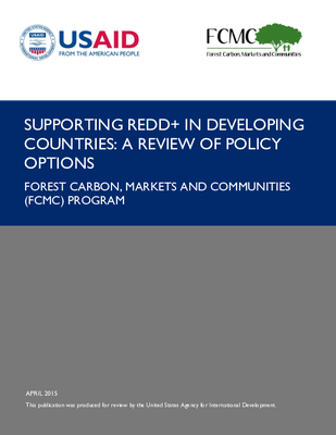 Supporting REDD+ in Developing Countries: A Review of Policy Options