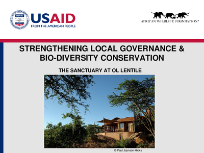 Strengthening Local Governance & Bio-diversity Conservation