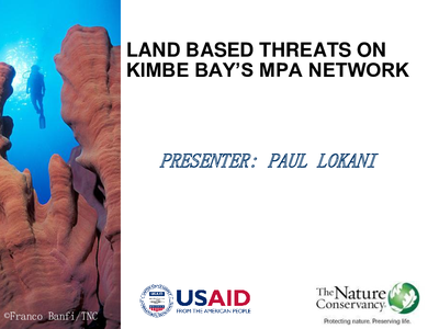 Land Based Threats on Kimbe Bay’s MPA Network